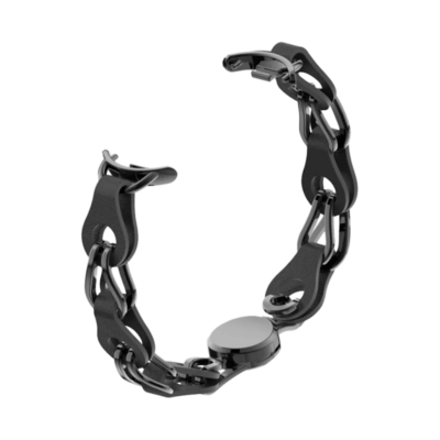 Xiaomi Smart Band 8/9 - Leðurkeðjuól Svört