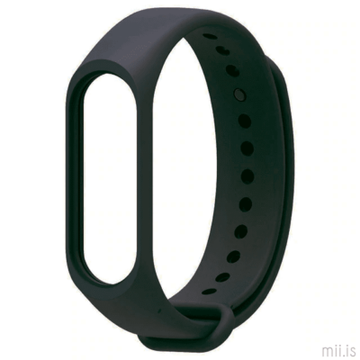 Mi Band 3/4 sílíkon ól - Black