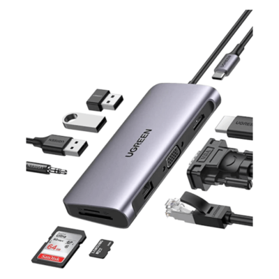Ugreen Tengikví USB-C Multifunction Adapter 10 tengi