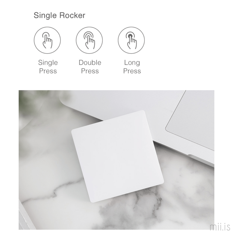 Aqara Wireless Switch Single Rocker þráðlaus snjallrofi - Image 2