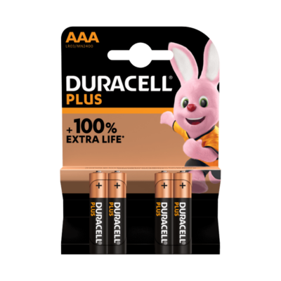 Duracell Plus AAA rafhlöður - 4stk